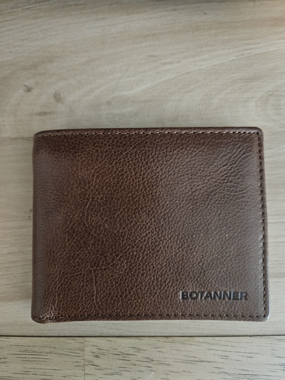 Botanner Brown Leather Men's Card & Key Wallet